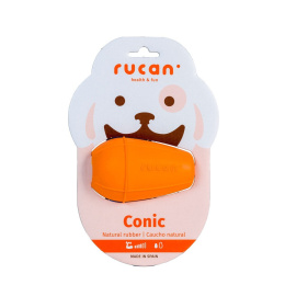 RUCAN CONIC Medium Orange - średnio twarda, zabawka STOŻEK na przysmaki