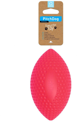 PitchDog Piłka Rugby Sport Ball śr. 9 cm, dł. 14 cm Pink