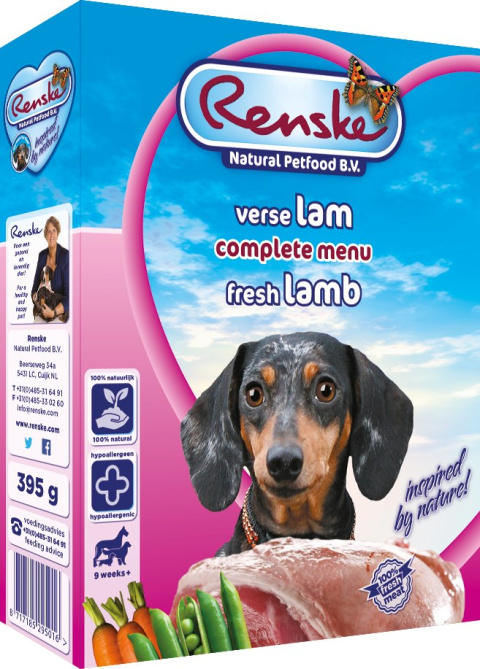 Renske Dog Adult świeża jagnięcina dla psów 10x395 g