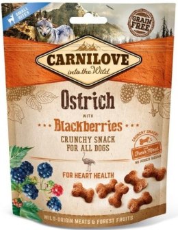 CARNILOVE CRUNCHY SNACK OSTRICH WITH BLACKBERRIES WITH FRESH MEAT 200g