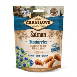 CARNILOVE CRUNCHY SNACK SALMON WITH BLUEBERRIES WITH FRESH MEAT 200g
