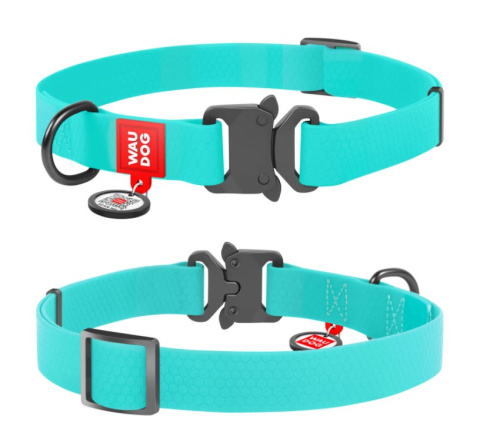 WAUDOG Obroża wodoodporna z QR 24-40/2 cm S (M) MIĘTOWA - świecąca w nocy WAUDOG Obroża wodoodporna z QR 24-40/2 cm S (M) MIĘTOWA - świecąca w nocy