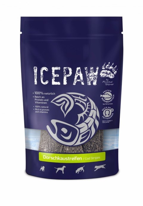 ICEPAW Dorschkaustreifen paski dorsza dla psów 15 szt. ICEPAW Dorschkaustreifen paski dorsza dla psów 15 szt.