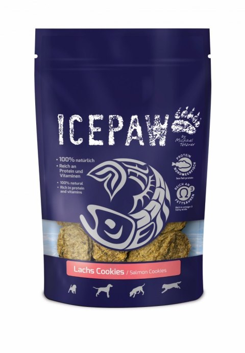 ICEPAW Lachs Cookies - ciasteczka z łososia i białych ryb 100g ICEPAW Lachs Cookies - ciasteczka z łososia i białych ryb 100g