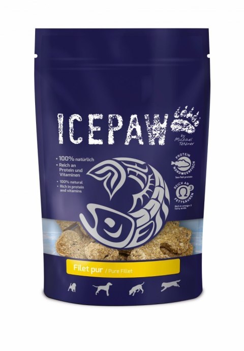 Icepaw filet pur - przysmaki z filetów białych ryb dla psa 150g Icepaw filet pur - przysmaki z filetów białych ryb dla psa 150g