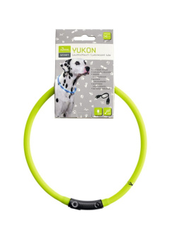 Hunter Obroża ledowa USB dla psa Yukon Limonkowa