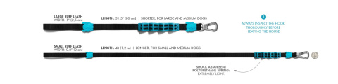 Zee Dog Smycz dla psa z amortyzatorem Shake Ruff Small 120cm Zee Dog Smycz dla psa z amortyzatorem Shake Ruff Small 120cm