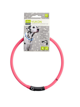 Hunter Obroża ledowa USB dla psa Yukon Różowa