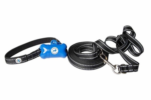 All For Dogs Smycz Trenigowa Czarna 5m / 2 cm All For Dogs Smycz Trenigowa Czarna 5m / 2 cm