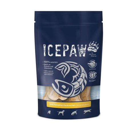 ICEPAW ANTI-PARASITEN KAUKNOCHEN kości gryzaki przeciw pasożytom 4 szt. ICEPAW ANTI-PARASITEN KAUKNOCHEN kości gryzaki przeciw pasożytom 4 szt.
