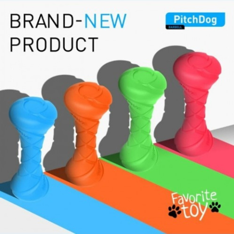 PitchDog BARBELL hantel - zabawka dla psa ZIELONY PitchDog BARBELL hantel - zabawka dla psa ZIELONY
