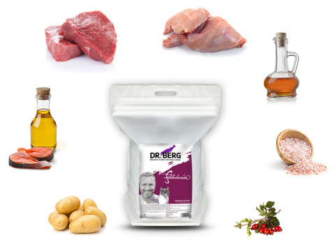 Dr.Berg Felikatessen królik i wołowina dla kotów 5 kg Dr.Berg Felikatessen królik i wołowina dla kotów 5 kg