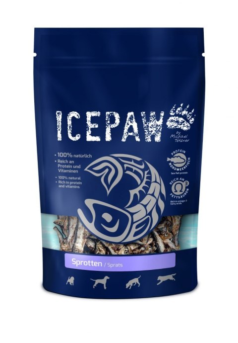 ICEPAW suszone szprotki - przysmak dla kotów 125g ICEPAW suszone szprotki - przysmak dla kotów 125g