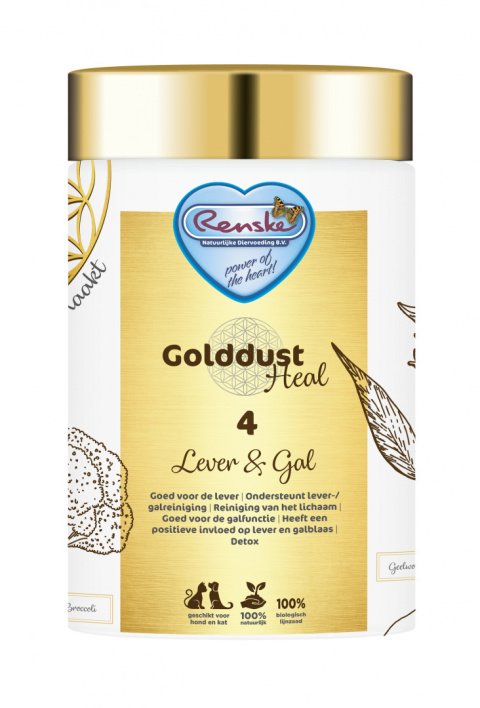 RENSKE GOLDDUST HEAL 4 – wątroba i woreczek żółciowy– poprawa funkcjonowania wątroby i wsparcie zdrowego trawienia 250g RENSKE GOLDDUST HEAL 4 – wątroba i woreczek żółciowy– poprawa funkcjonowania wątroby i wsparcie zdrowego trawienia 250g