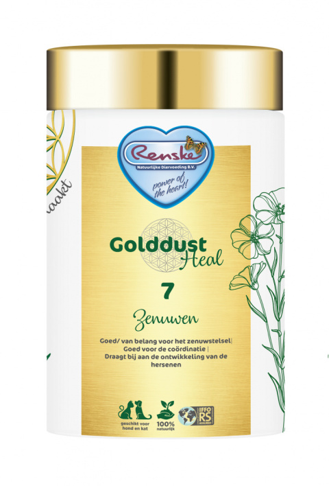 RENSKE GOLDDUST HEAL 7 – układ nerwowy – wsparcie funkcjonowania układu nerwowego i pracy mózgu 250g RENSKE GOLDDUST HEAL 7 – układ nerwowy – wsparcie funkcjonowania układu nerwowego i pracy mózgu 250g