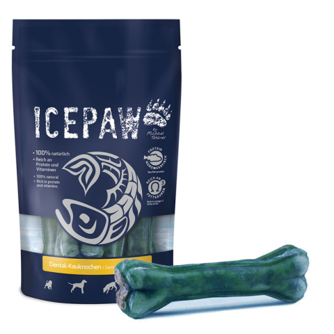 ICEPAW Dental- Kauknochen dentystyczna kość do żucia z szałwią dla psów 4 szt.