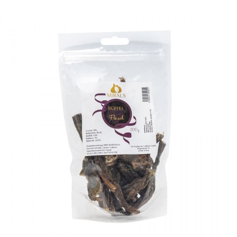 MIRALS Bueffel fleisch przysmak suszone mięso bawoła wodnego 200g MIRALS Bueffel fleisch przysmak suszone mięso bawoła wodnego 200g