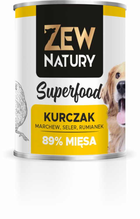 ZEW NATURY SUPERFOOD mokra karma KURCZAK 89% MIĘSA 800G