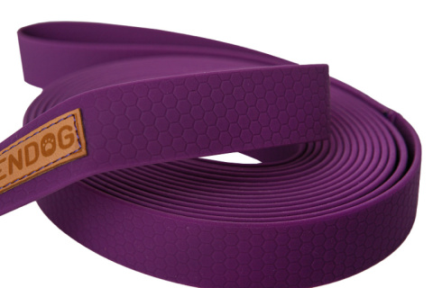 KenDog Smycz przepinana PVC/TPU 2 m Fioletowa 25mm KenDog Smycz przepinana PVC/TPU 2 m Fioletowa 25mm