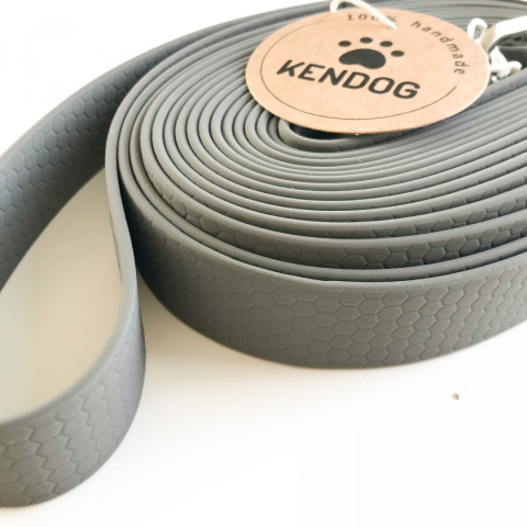 KenDog Smycz treningowa PVC/TPU 5 m Szary 25mm KenDog Smycz treningowa PVC/TPU 5 m Szary 25mm