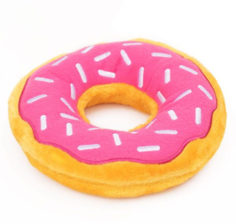 ZIPPY PAWS PLUSZOWY DONUTZ JUMBO 27cm Truskawkowy Pączek dla psa ZIPPY PAWS PLUSZOWY DONUTZ JUMBO 27cm Truskawkowy Pączek dla psa