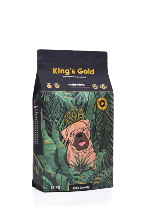King's Gold karma sucha z Wołowiną 42% 12 kg