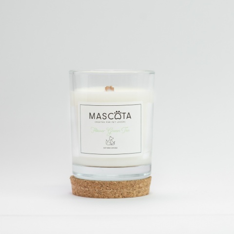MASCOTA Flower Green Tea świeca sojowa neutralizująca zapach zwierząt MASCOTA Flower Green Tea świeca sojowa neutralizująca zapach zwierząt