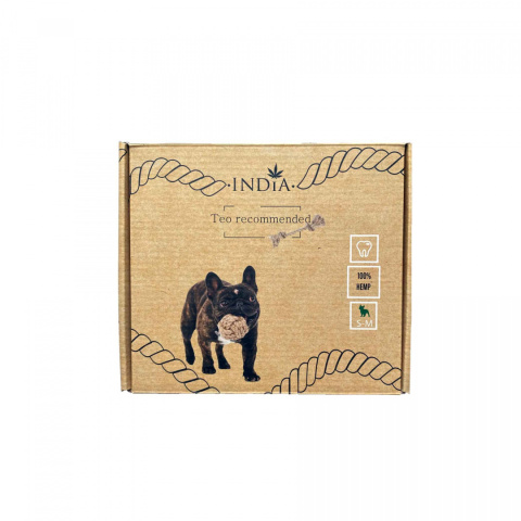 INDIA smycz z liny konopnej M-L 1,5m 100% naturalna INDIA smycz z liny konopnej M-L 1,5m 100% naturalna