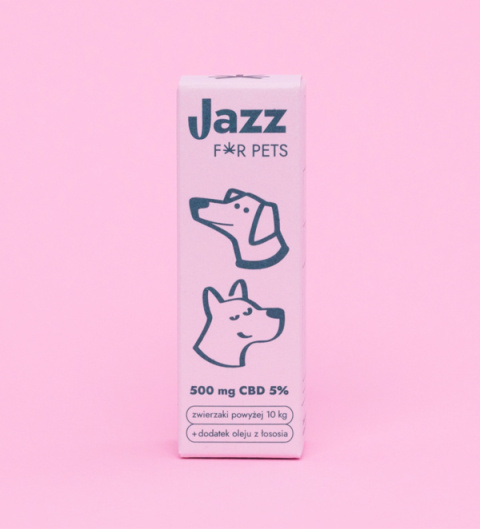 JAZZ FOR PETS 5% OLEJEK Z CBD o smaku łososia 10ml JAZZ FOR PETS 5% OLEJEK Z CBD o smaku łososia 10ml