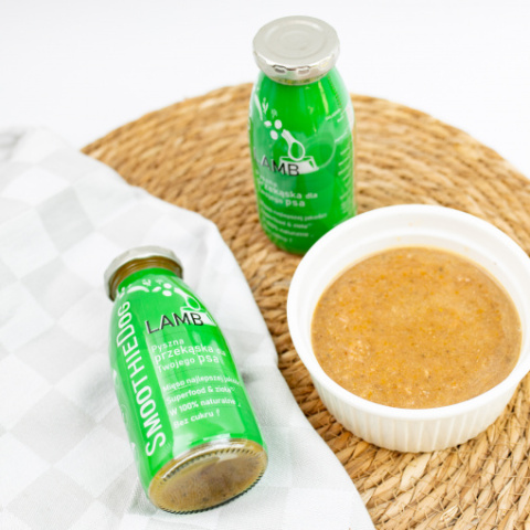 SmoothieDog JAGNIĘCINA 250 ml płynna przekąska dla psa SmoothieDog JAGNIĘCINA 250 ml płynna przekąska dla psa