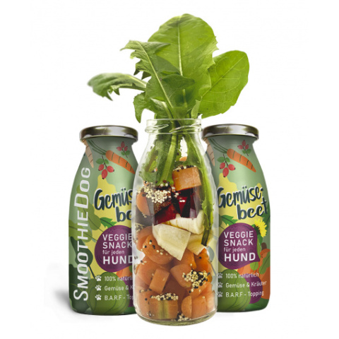 SmoothieDog VEGE-LOVE 240 ml wegańska płynna przekąska dla psa SmoothieDog VEGE-LOVE 240 ml wegańska płynna przekąska dla psa
