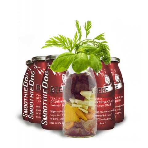 SmoothieDog WOŁOWINA 250 ml płynna przekąska dla psa SmoothieDog WOŁOWINA 250 ml płynna przekąska dla psa
