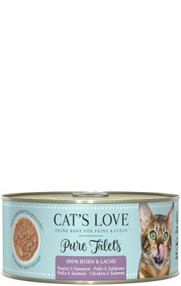 CAT'S LOVE FIlet Pur Lachs Huhn - filety z łososia i kurczaka 100g