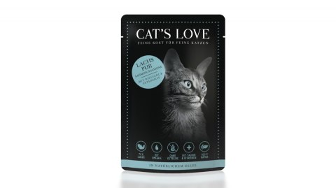 CAT'S LOVE Lachs Pur- łosoś w naturalnej galaretce 12 x 85g CAT'S LOVE Lachs Pur- łosoś w naturalnej galaretce 12 x 85g