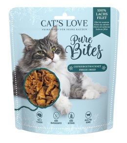 CAT'S LOVE Pure Bites filet z łososia - przysmaki liofilizowane dla kota 50g