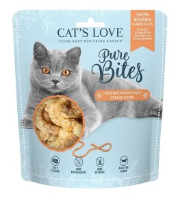 CAT'S LOVE Pure Bites krewetki królewskie - przysmaki liofilizowane dla kota 25 g