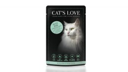 CAT'S LOVE Pute - indyk w naturalnej galaretce 12 szt. x 85g