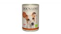 DOG'S LOVE BIO RIND - ekologiczna wołowina z ryżem, cukinią i jabłkiem 400g
