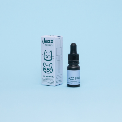 JAZZ FOR PETS 3% OLEJEK Z CBD o smaku łososia 10ml JAZZ FOR PETS 3% OLEJEK Z CBD o smaku łososia 10ml