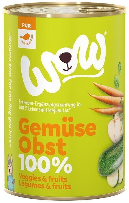 WOW Gemüse Obst - warzywa i owoce karma warzywna dla psa 6 x 400g WOW Gemüse Obst - warzywa i owoce karma warzywna dla psa 6 x 400g