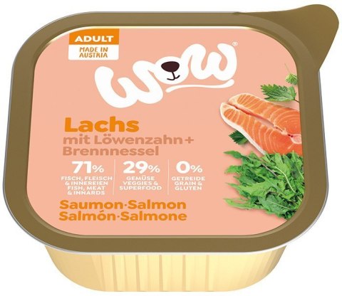WOW Lachs - łosoś z mniszkiem lekarskim i pokrzywą 11 x 150g WOW Lachs - łosoś z mniszkiem lekarskim i pokrzywą 11 x 150g