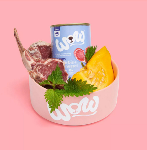 WOW Lamm mit Kürbis – jagnięcina z dynią i pokrzywą 6 x 400g WOW Lamm mit Kürbis – jagnięcina z dynią i pokrzywą 6 x 400g