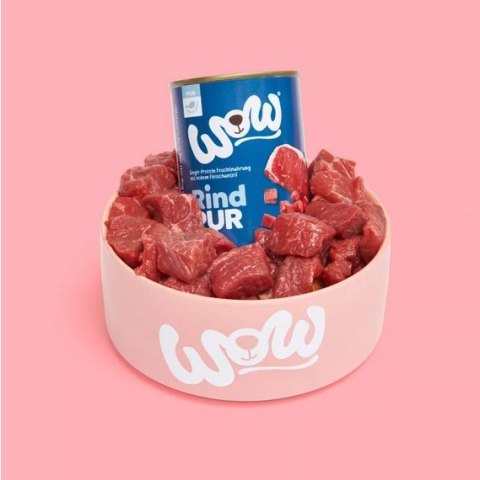 WOW Rind Pur - czysta wołowina karma monobiałkowa dla psa 400g WOW Rind Pur - czysta wołowina karma monobiałkowa dla psa 400g