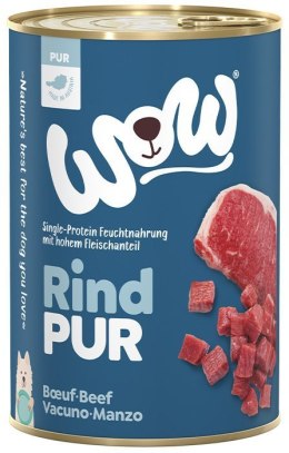 WOW Rind Pur - czysta wołowina karma monobiałkowa dla psa 6 x 400g