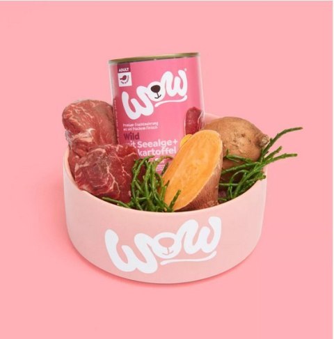WOW Wild - dziczyzna z algami i batatami 400g WOW Wild - dziczyzna z algami i batatami 400g