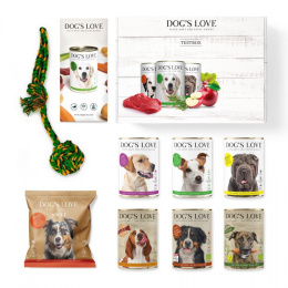DOG'S LOVE BOX - zestaw dla dorosłego psa na prezent