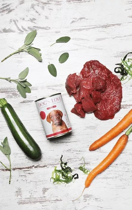 DOG'S LOVE Junior Rind - wołowina z marchewką i szałwią dla szczeniąt 400g DOG'S LOVE Junior Rind - wołowina z marchewką i szałwią dla szczeniąt 400g