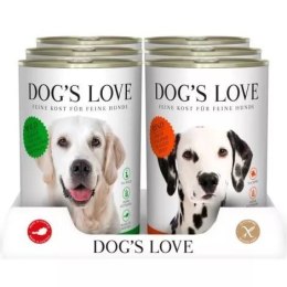 DOG'S LOVE Multipack zestaw karmy dla psa 6 x MIX 400g