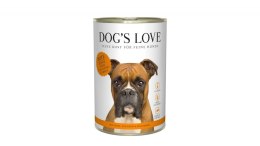 DOG'S LOVE Pute - indyk z jabłkami, cukinią i olejem z orzechów włoskich 400g