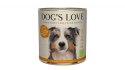 DOG'S LOVE Pute - indyk z jabłkami, cukinią 6x800g